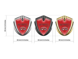 Infiniti Emblem Metall Abzeichen Renn Look Glanz Finish